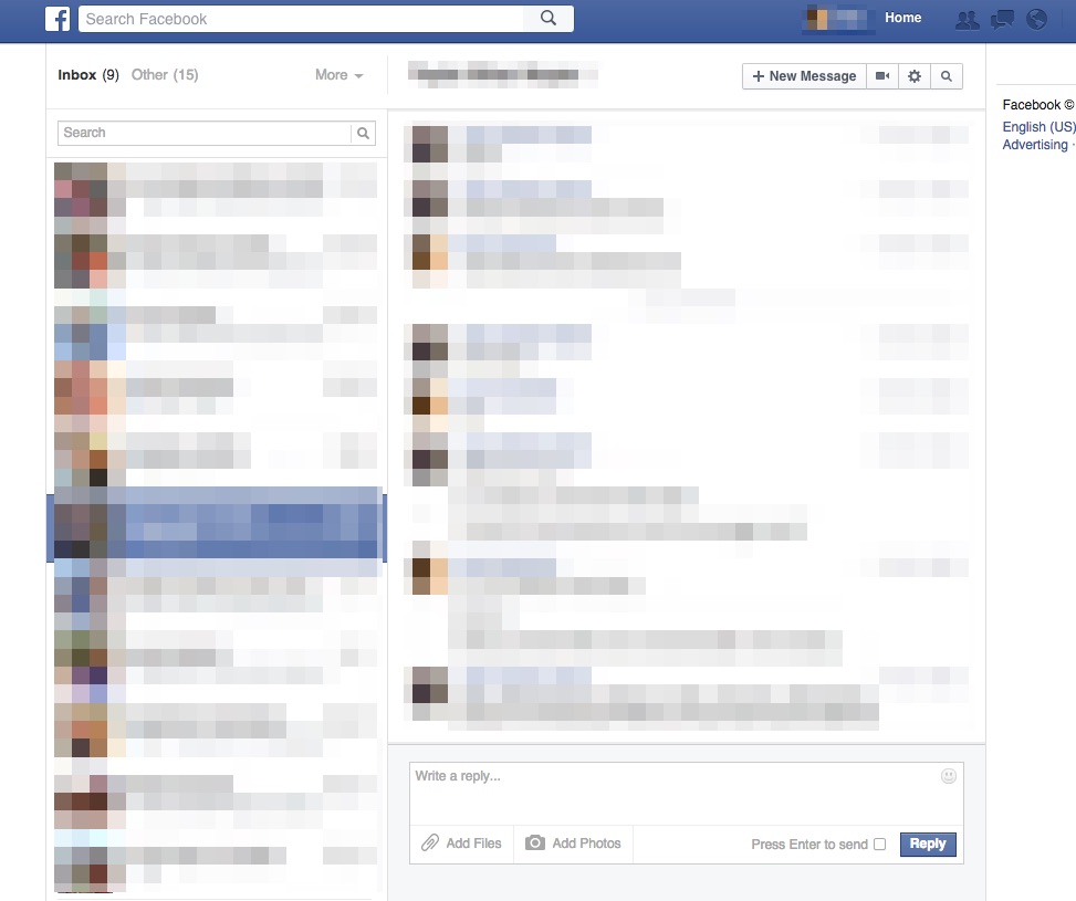 Facebook chat window pops up